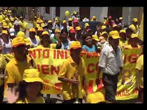Heriberto Benitez Rivas, caminata en San Pedro, Ancash