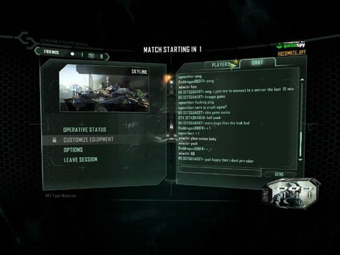 vidéo découverte crysis 2 demo (bonus) les menu LOLILOL