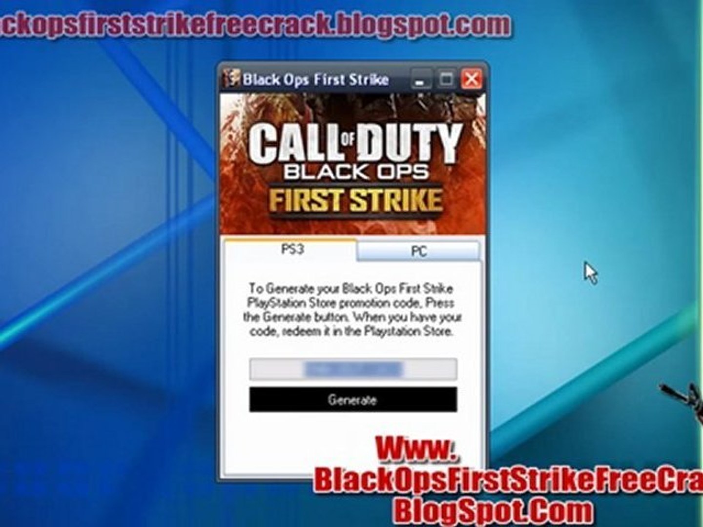 Call of Duty: Black Ops First Strike PS3 Download Codes - video Dailymotion