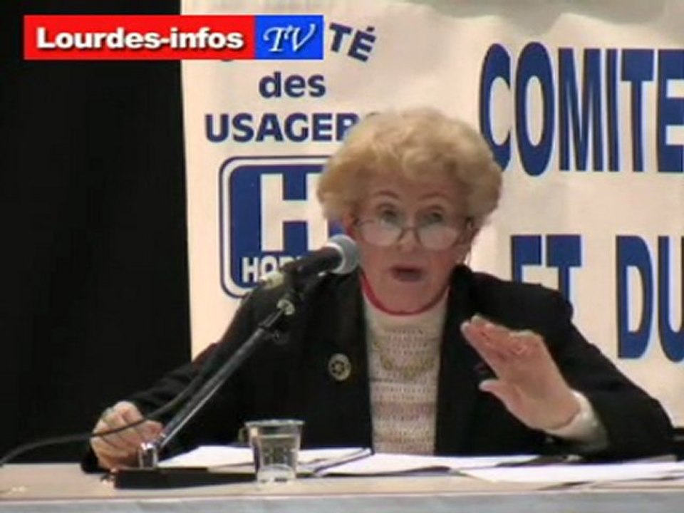 Janine Lismonde Ancienne Directrice du C.H.G de Lourdes