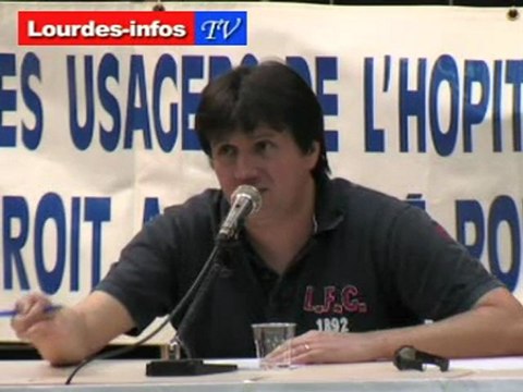 Bruno Gay-Capdevielle Comité défense 'hôpital Lourdes vidéo1