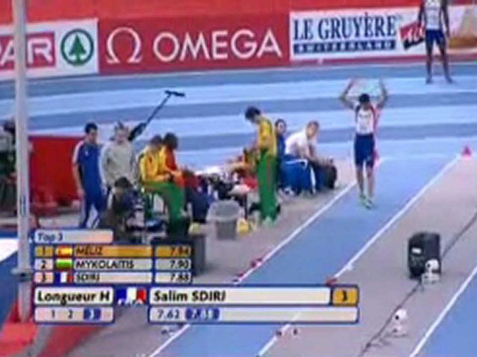 Sdiri, Tamgho et Gomis 3ème essai saut en longueur