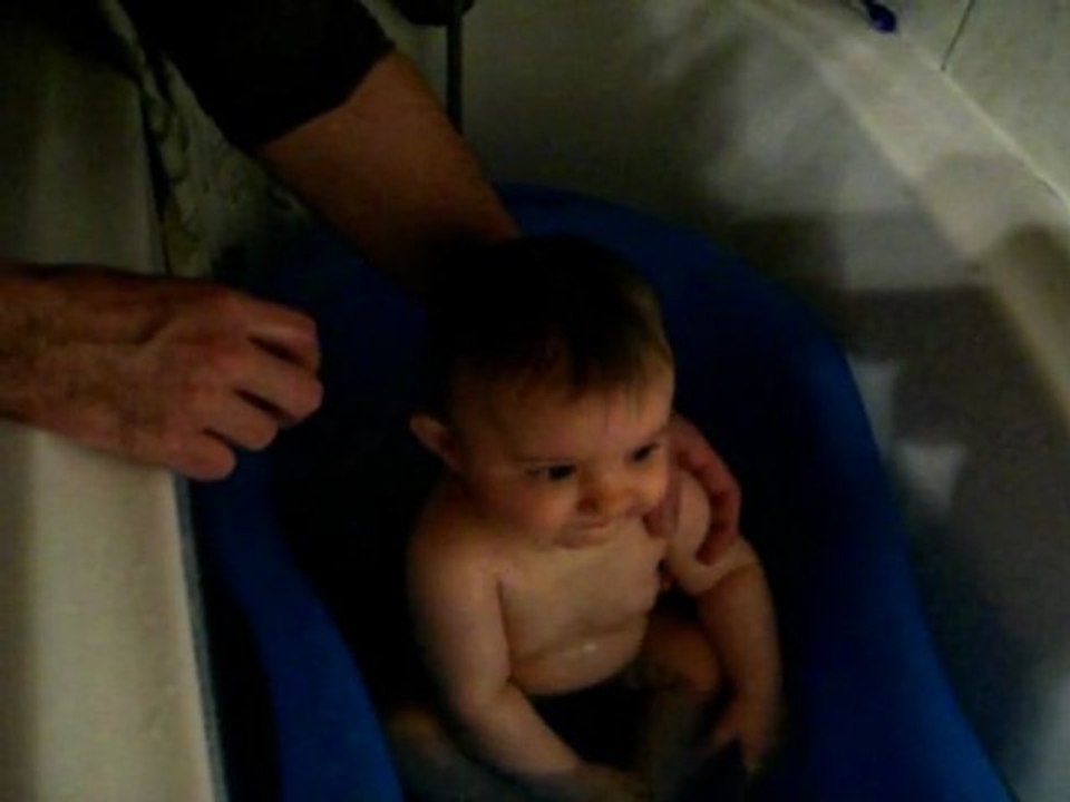 Le bain avec papa