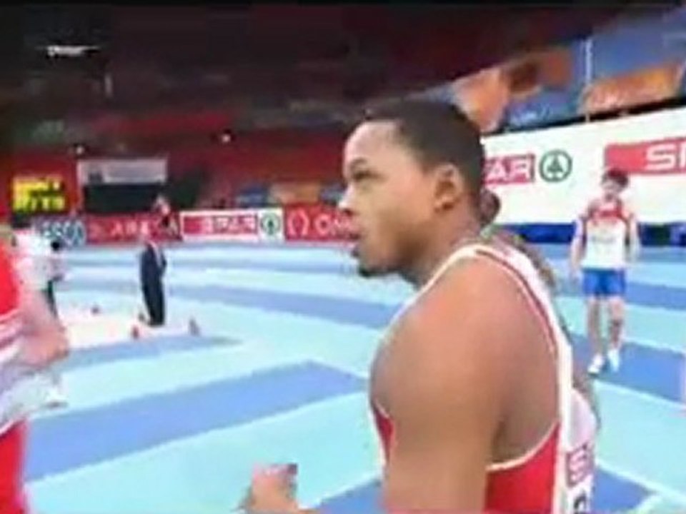 60 m haies Hommes demi-finale 1 Bercy 2011 Bascou