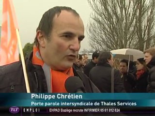 Thales Alenia Space : grève jeudi à Toulouse