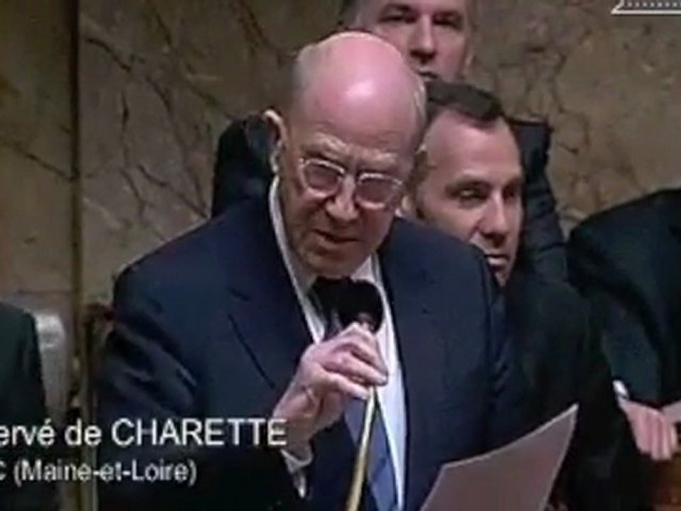 Question au gouvernement H. de Charette "débat sur l'Islam"