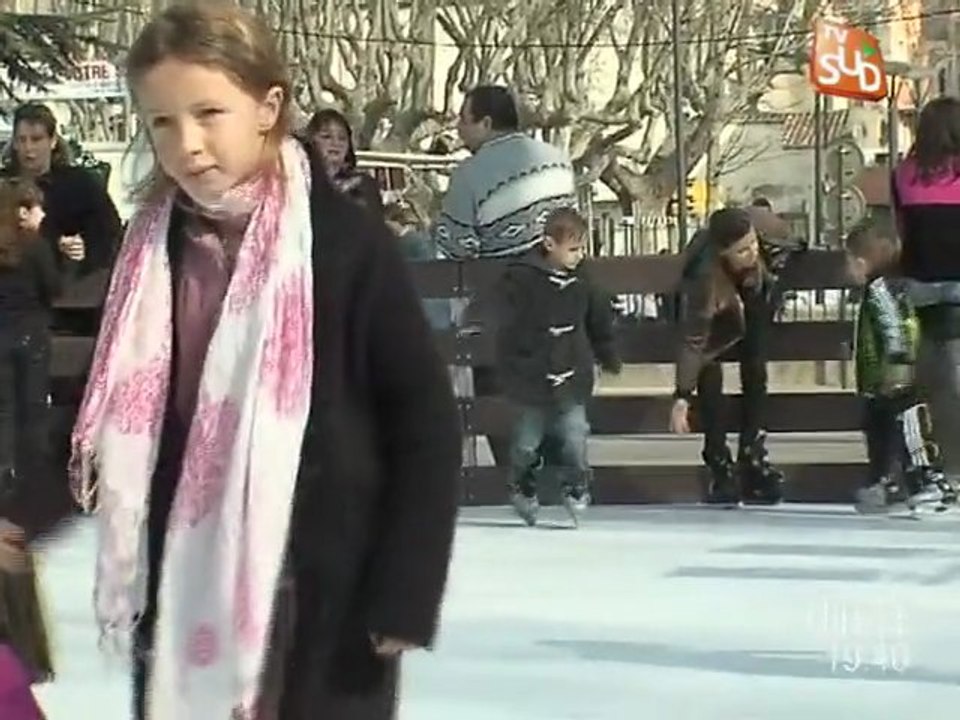 Une patinoire synthétique à Montpellier