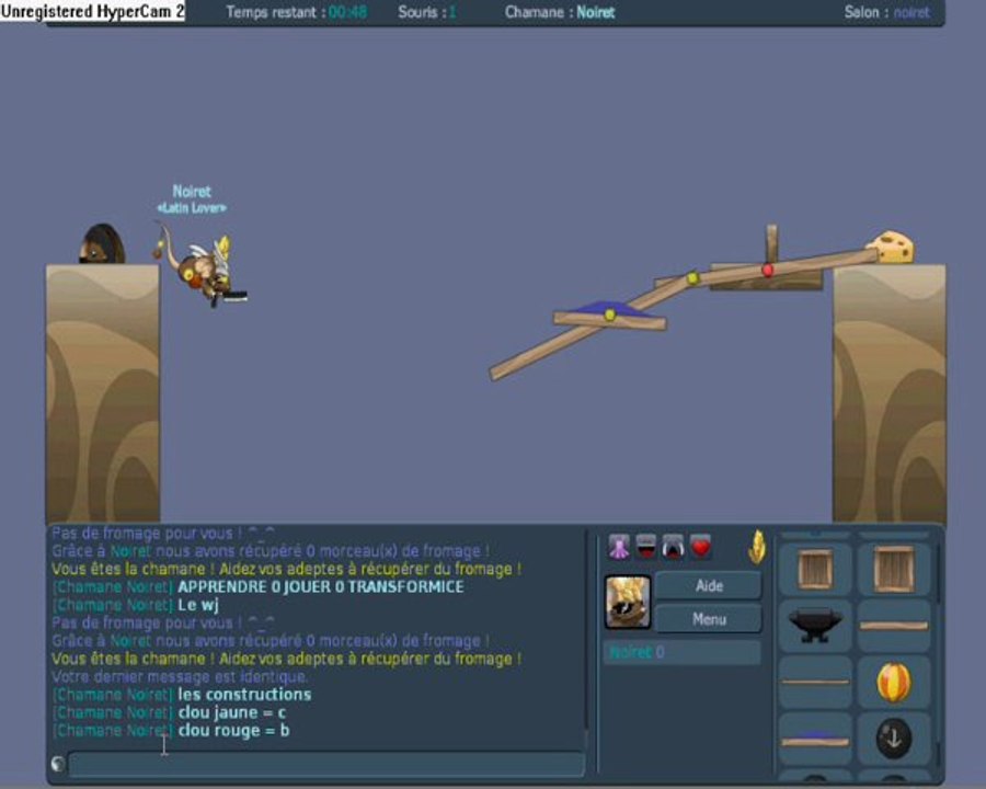 Apprendre à jouer à transformice