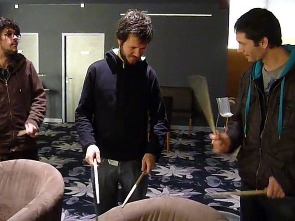 3 batteurs sur fauteuils
