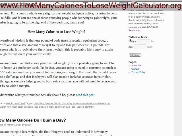 How Many Calories To Lose Weight Calculator Video Dailymotion