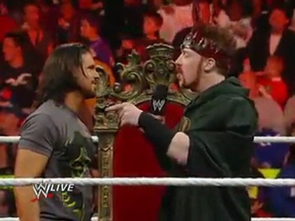 Raw- John Morrison interrupts Sheamus_s coronation ceremony