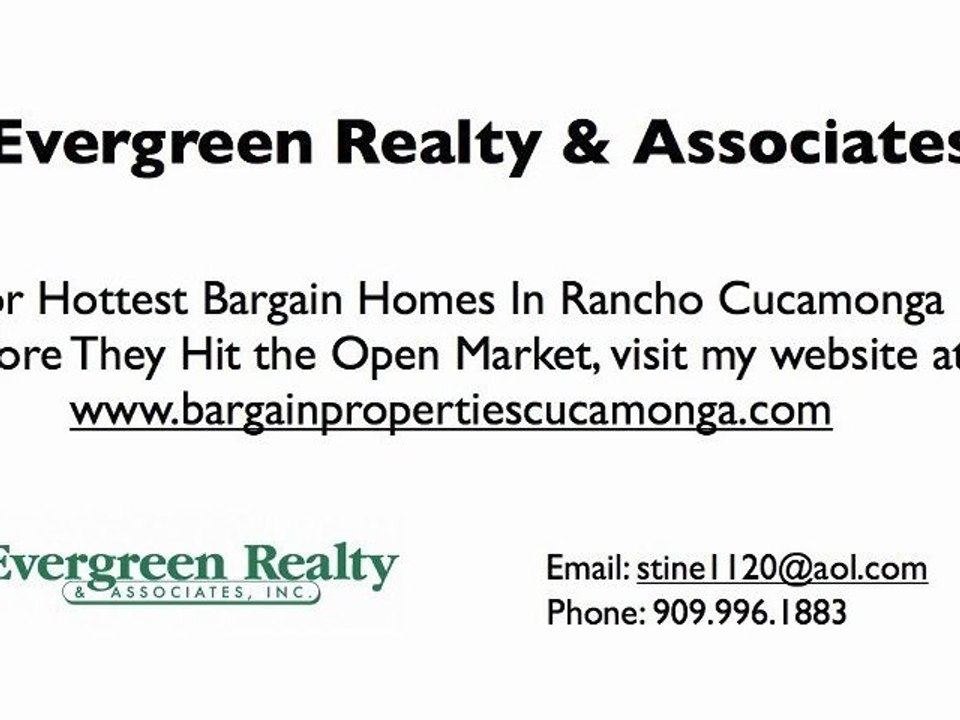 Bargain properties in Rancho Cucamonga California