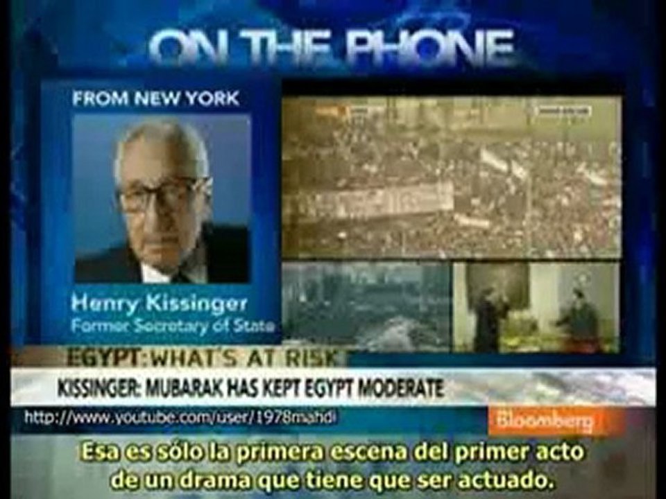 KiSSinger sobre las revoluciones islamicas 2011 EGIPTO