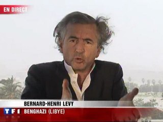 L'appel de BHL depuis Benghazi (Libye) en direct sur TF1 au