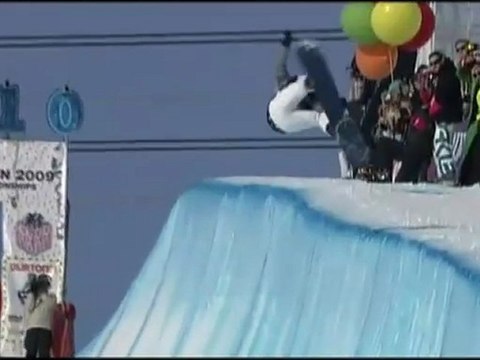 half pipe burton european open 2009 laax-switzerland