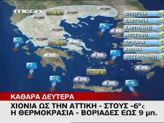 Meteo-news.gr  Κολυδάς  Δελτίο Mega 5.3.11