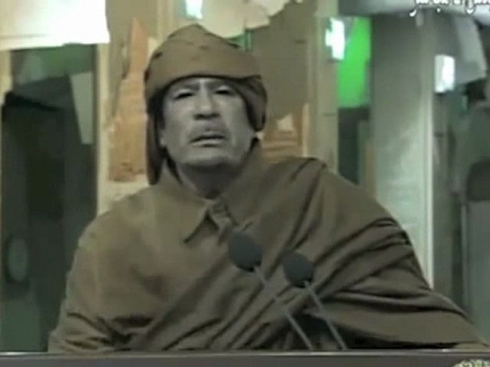 Gaddafi : chiber chiber byt byt dar dar zenga zenga f