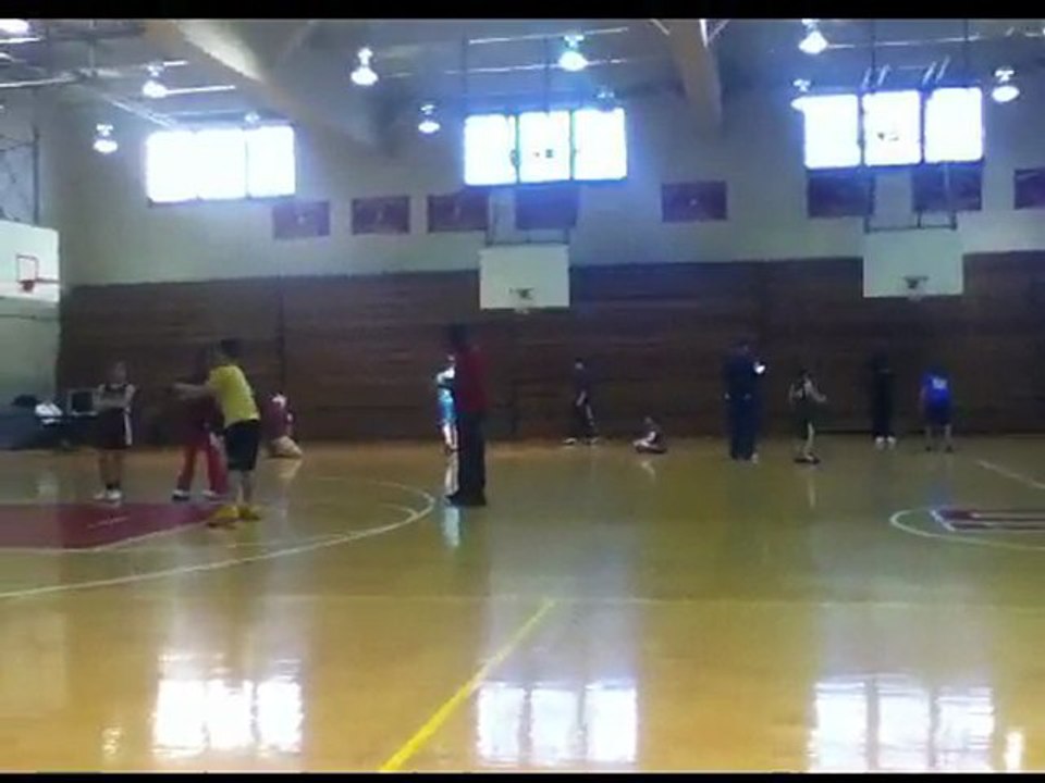 Two Contestants At The K Of C Queens County Free Throw