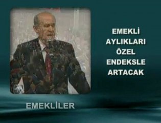 MHP 2011 Seçim Beyannamesi Emekliler