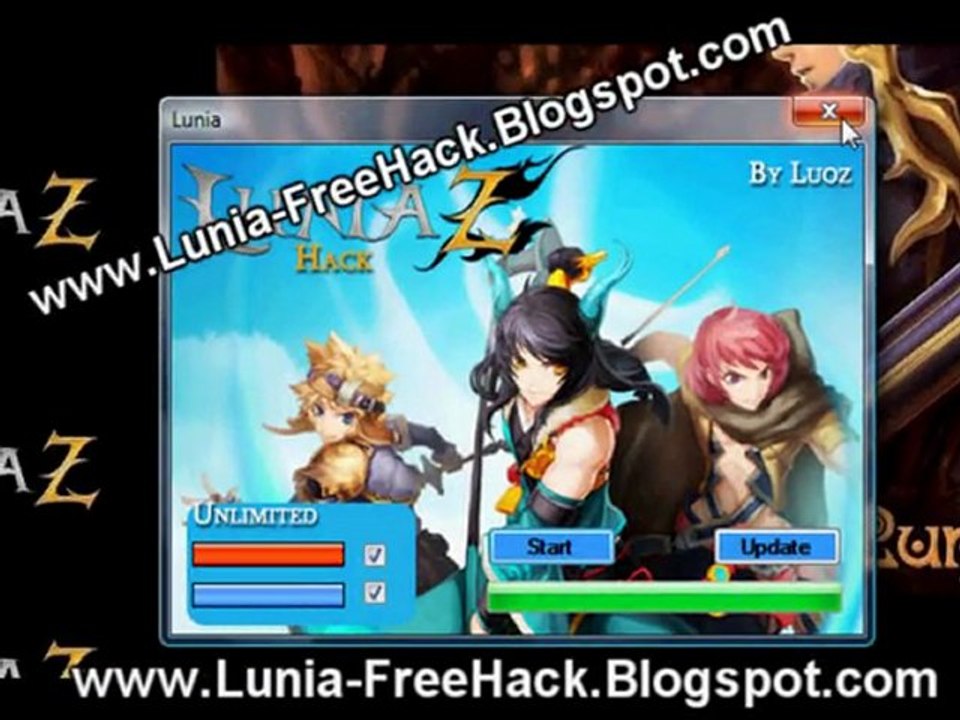 Unlimited HP and Mana for Lunia - Working Cheats