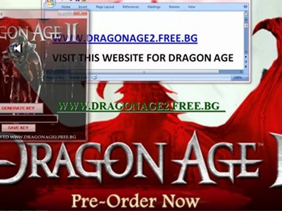 DRAGON AGE II PC REDEEM CODE GENERATOR