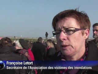 Xynthia: roses blanches et procession en mémoire des victimes