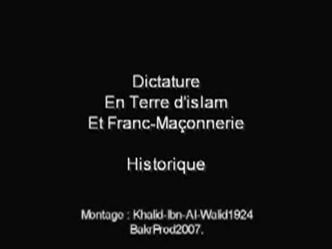 Dictature et Franc-Maçonnerie en Terre d'Islam