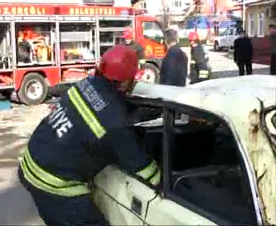 GÖNÜLLÜ İTFAİYECİLERDEN BİR TATBİKAT DAHA