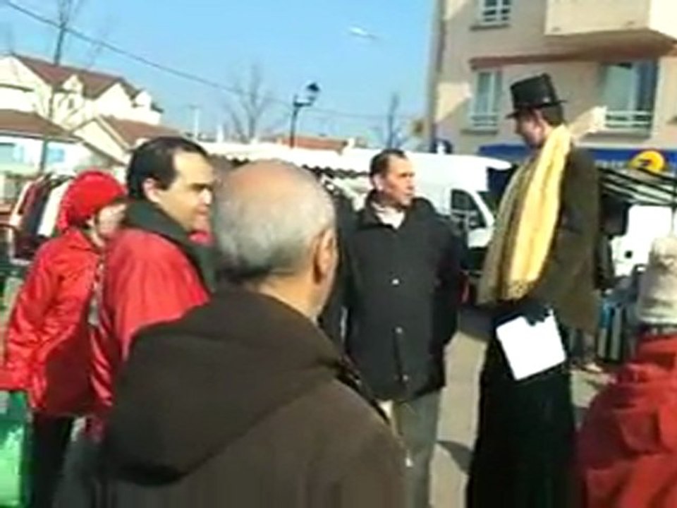 Sur le marché de Quincy sous Sénart