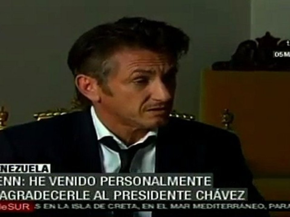 Sean Penn visita Venezuela para agradecer ayuda de Chávez e