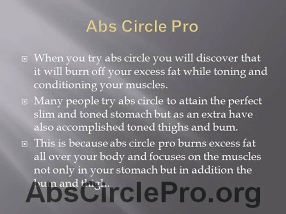 Try Abs Circle Pro Today