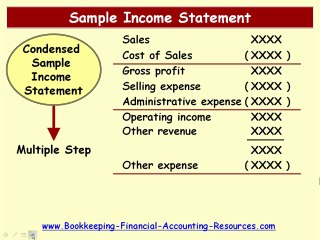 Sample Income Statement