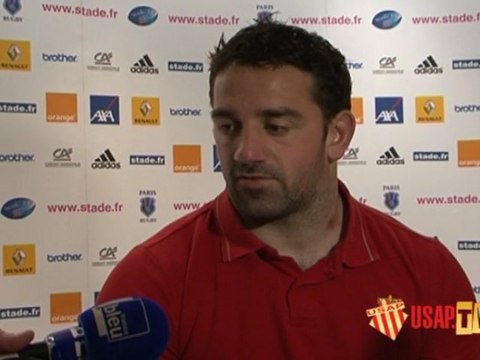 Les interviews d'après match Stade Français-USAP