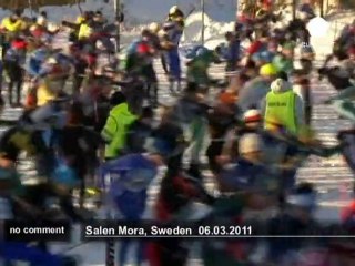 15 000 skieurs de fond à la Vasaloppet - no comment
