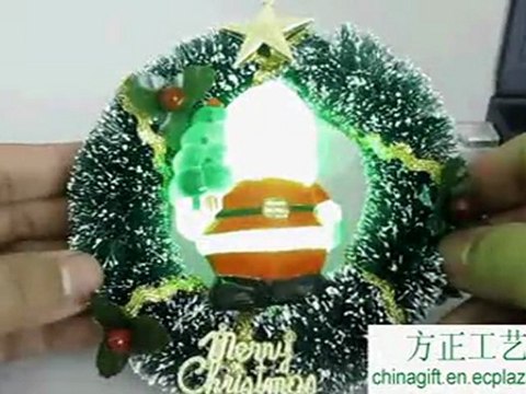 USB santa claus christmas wreath