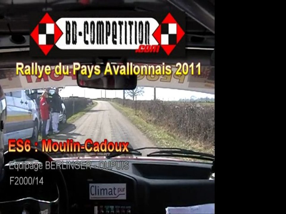 Rallye Pays Avallonnais 2011 - ES6 MOULIN CADOUX