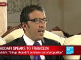 Exclusive - Libya : Muammar Gaddafi speaks to FRANCE 24