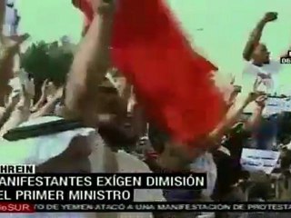 Manfestantes en Bahréin exigen renuncia del Primer Ministro