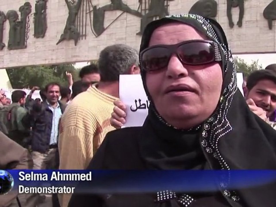 Hundreds mark one year since Iraq polls with demo