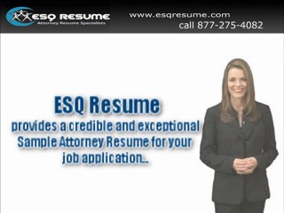 Get Your Credible Sample Attorney Resume