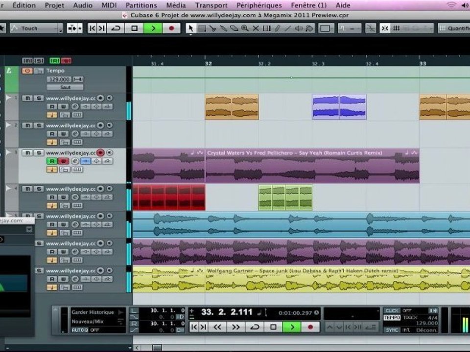 Megamix 2011 aperçu by Cubase 6 Steinberg
