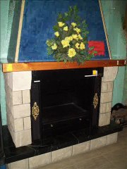 CHIMENEAS DECORADAS  EN OBRA