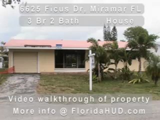 Video Walk Through of 6625 Ficus Dr, Miramar FL for GSIG LLC