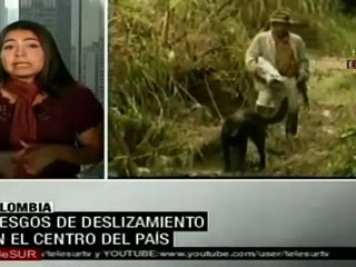 Colombia enfrenta riesgo de deslizamientos en el centro del