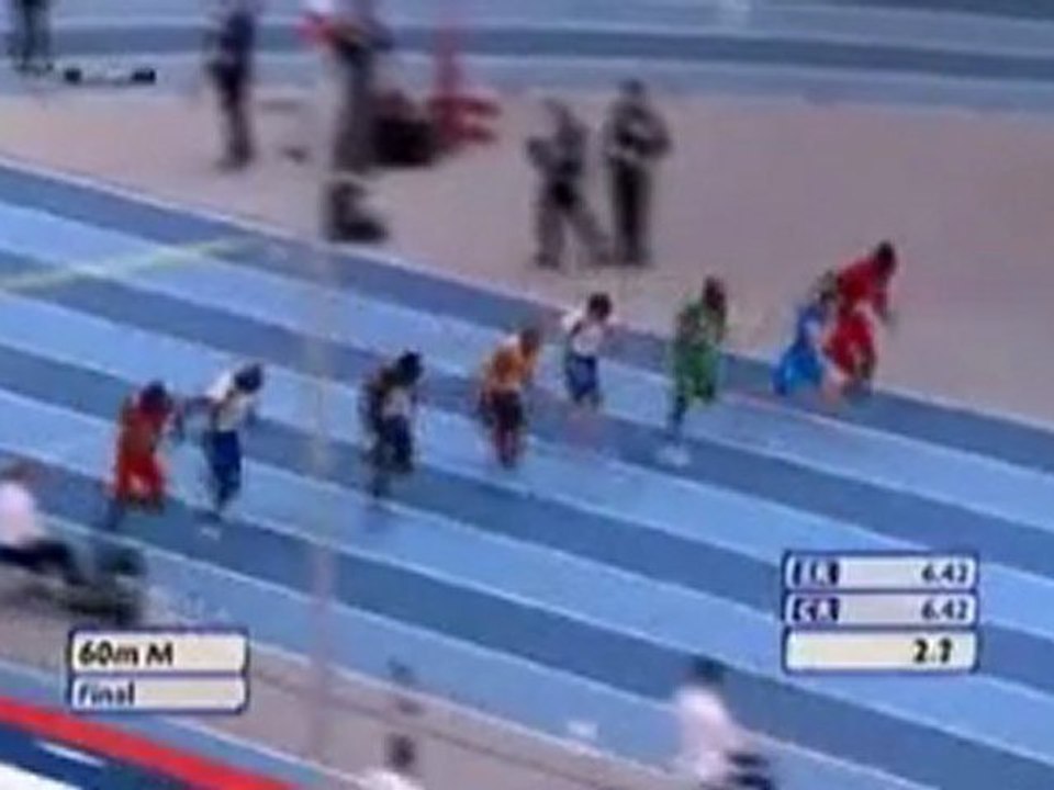 60m hommes Bercy 2011 Christophe Lemaitre en bronze