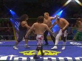 Máximo, Sagrado, Sangre Azteca vs Felino, Okumura,Yoshihashi