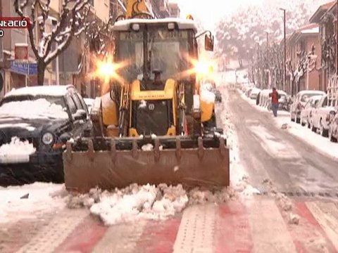 080311 Nevada fa un any a Sant Andreu de la Barca