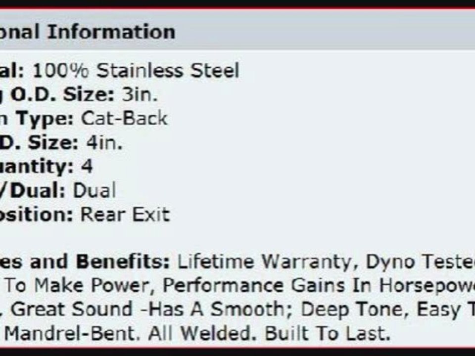 C4 Corvette Magnaflow Exhaust Systems