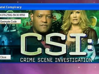 CSI Fatal Conspiracy Full PC Game + Keygen + Crack