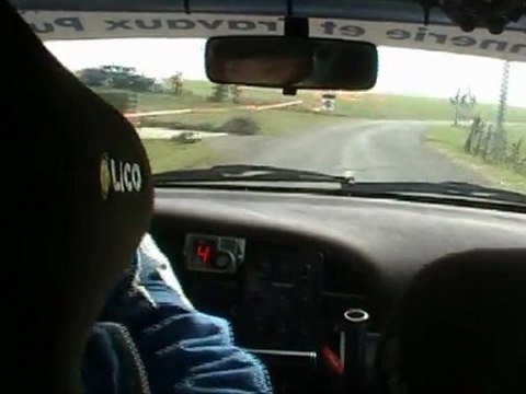 Rallye Baldomérien ES4 Embarquée SOULIER / PRADIER Megane A7